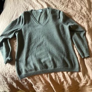 Pure collection cashmere green sweater